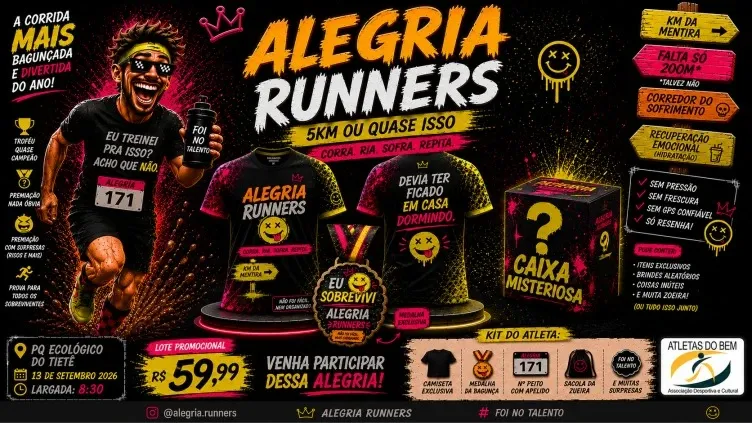 ALEGRIA RUNNERS 5KM ... OU QUASE ISSO!!