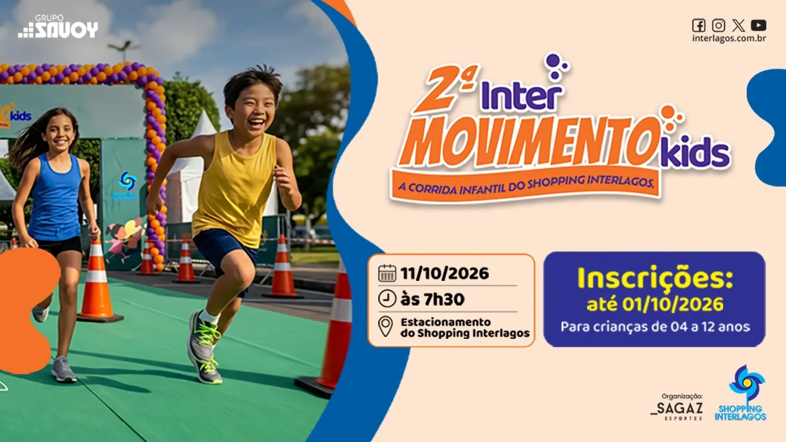 2ª INTERMOVIMENTOKIDS A CORRIDA INFANTIL DO SHOPPING INTERLAGOS